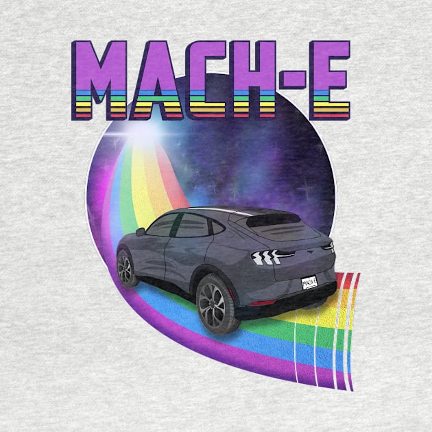 Mach-E Rides the Rainbow Galaxy in Carbonized Grey by zealology